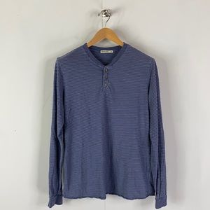 Marine Layer Stripe Henley Mens Shirt